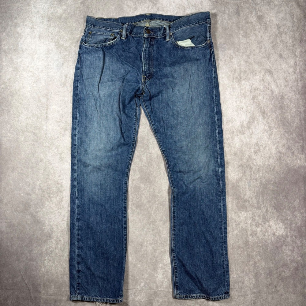 Polo Ralph Lauren Mens Blue Straight Leg Denim Classic Jeans 36x30 Casual
